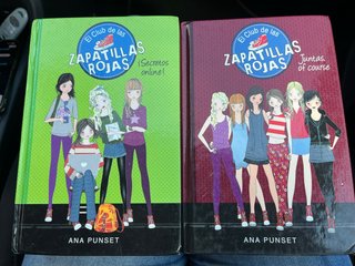 2 libros Club Zapatillas Rojas
