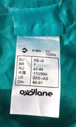 Chubasquero Decathlon Quechua Talla S