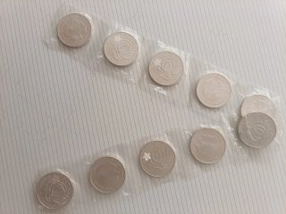 Tira de 10 Monedas de Plata de 12€