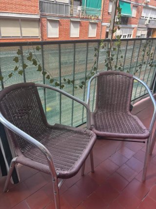 Conjunto mesa y 4 sillas terraza