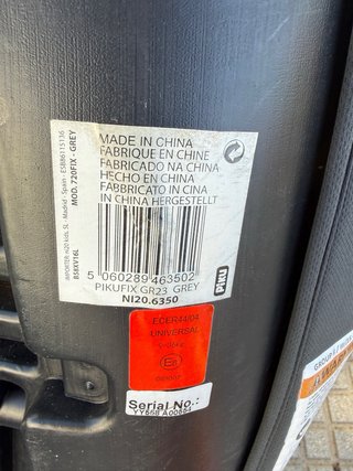 Silla coche grupo II/III