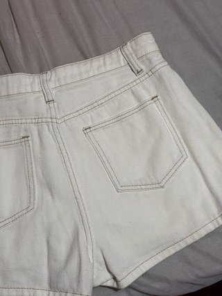 Minifalda pantalón blanca básica