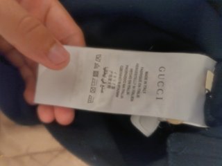 Polo Gucci Negro y Beige