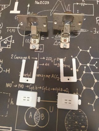 Bisagras para lavadora integrable