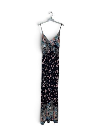 Vestido largo estampado floral