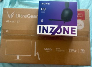 Monitor LG UltraGear 27 + Auriculares Sony H3