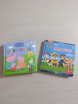 2 Libros Puzzle: Peppa Pig y La Patrulla Canina