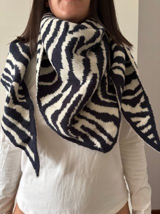 Bufanda estampado cebra