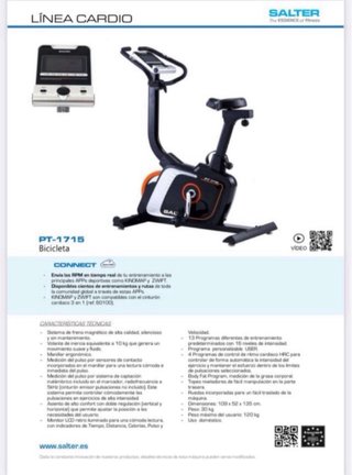 Bicicleta Estática Salter PT 1715