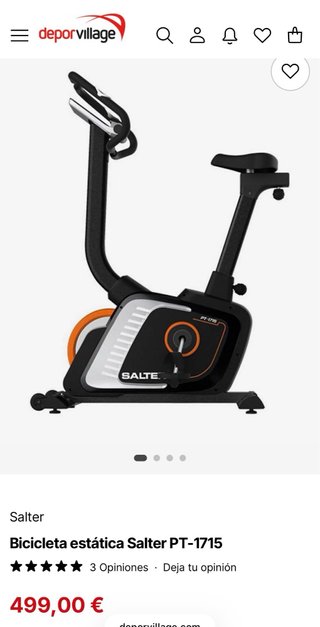Bicicleta Estática Salter PT 1715