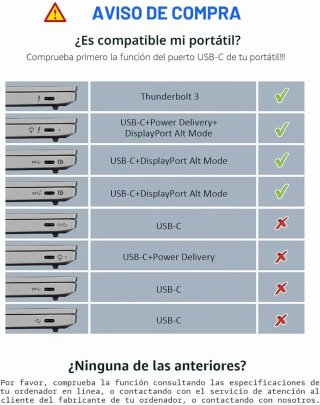 Estación de Acoplamiento USB-C Triple Pantalla