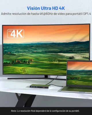 Estación de Acoplamiento USB-C Triple Pantalla