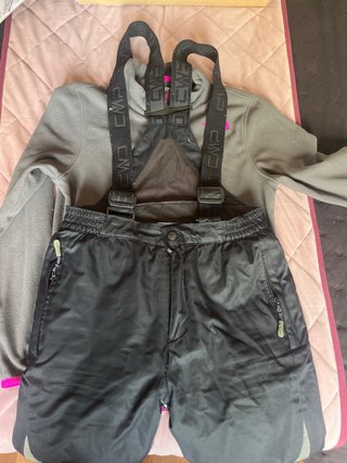 Pantalón de Esquí CMP Negro T-10 Años Forro polar