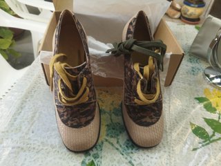 Zapatos de piel mujer tacón medio