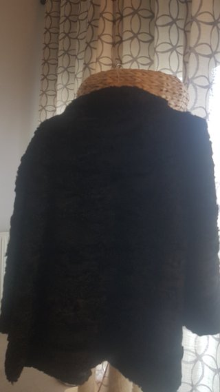 Chaquetón de Piel de Garra Negro