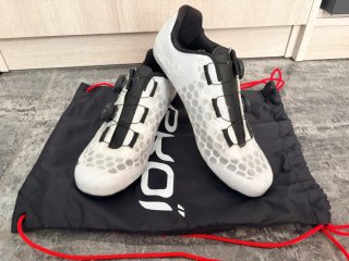 Zapatillas Ciclismo EKOI Carbon Tech Blancas N41