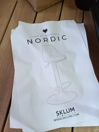 SKLUM Taburete alto regulable Nordic