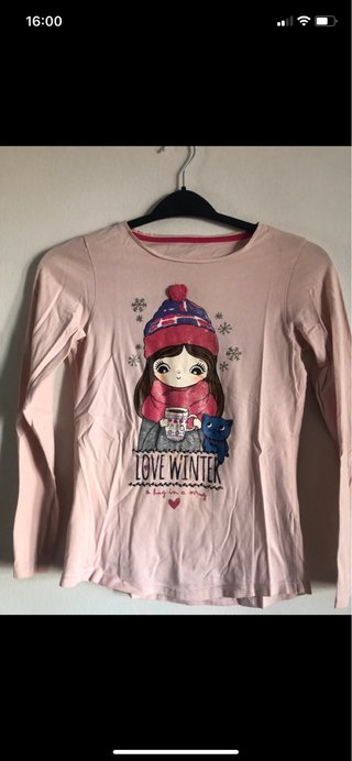 Camiseta manga larga niña Love Winter