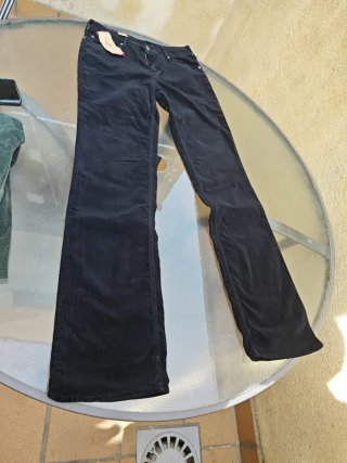 Pantalones Cimarrón Piel Melocotón Negros Nuevos