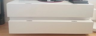 Mueble TV blanco moderno 2 módulos