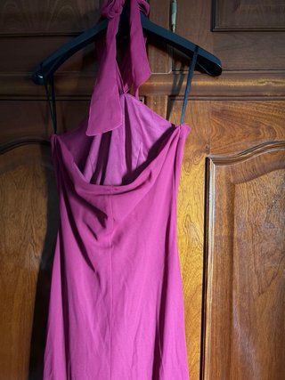 Vestido de fiesta largo fucsia
