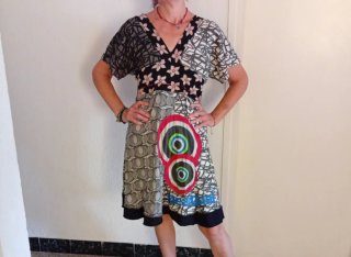 Vestido Desigual Multicolor Talla XL