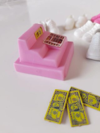 set negozio di scarpe Barbie