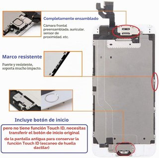 Schermo LCD per iPhone 6 4.7 Bianco