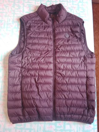 Chaleco acolchado morado