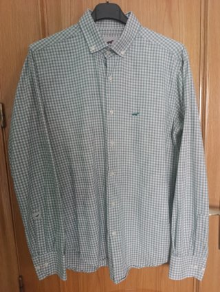 Camisa Teckel Cuadros Verde Talla M