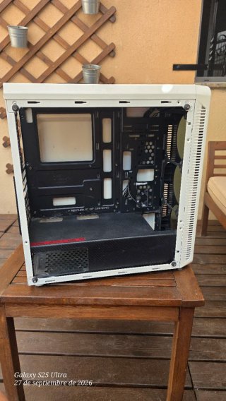 Torre Gaming Blanca HUMMER Cristal Óptico