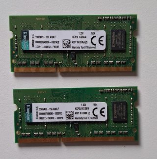 8 GB Memoria RAM Kingston (2x4GB) DDR3L
