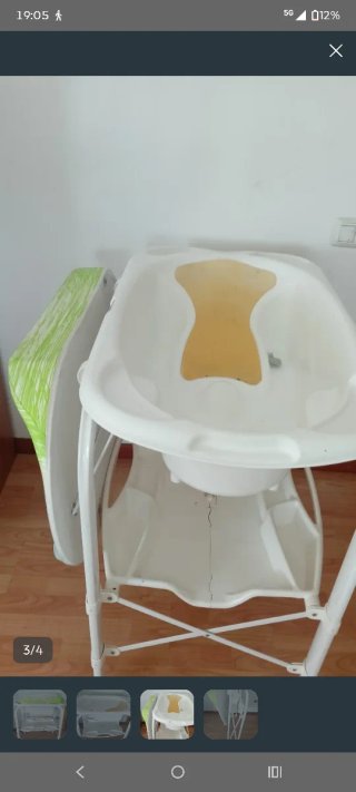 Cambiador bañera bebé marca CAM
