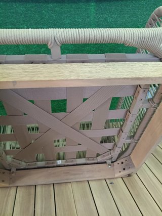 Sklum Sillón de jardín en madera acacia y cuerda