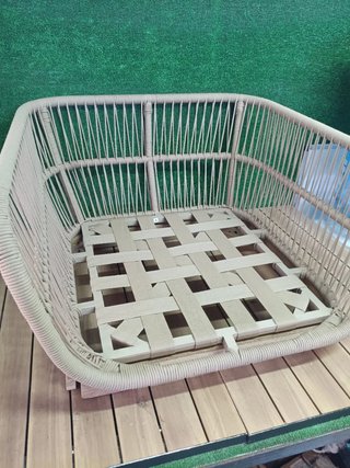 Sklum Sillón de jardín en madera acacia y cuerda