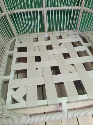 Sklum Sillón de jardín en madera acacia y cuerda
