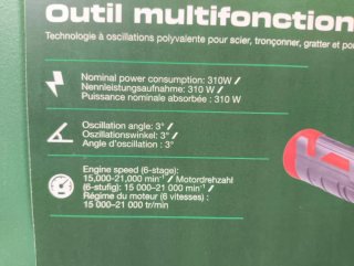 PARKSIDE  Multifuncional 310W Eléctrica