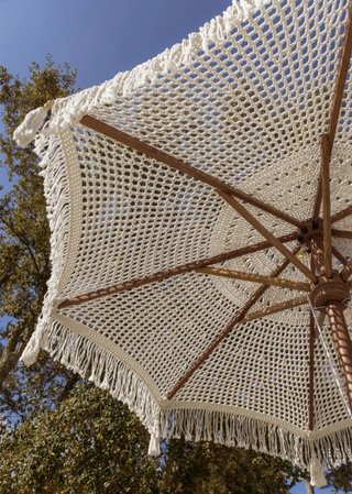 Sombrilla Tongariki SKLUM Teca y Tela de 220 cm