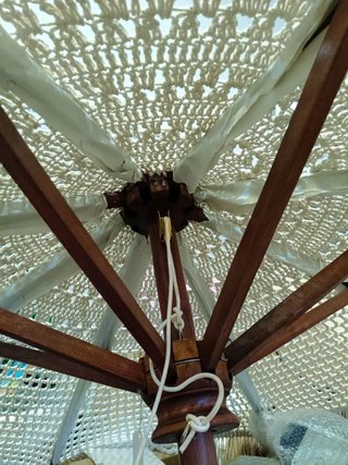 Sombrilla Tongariki SKLUM Teca y Tela de 220 cm