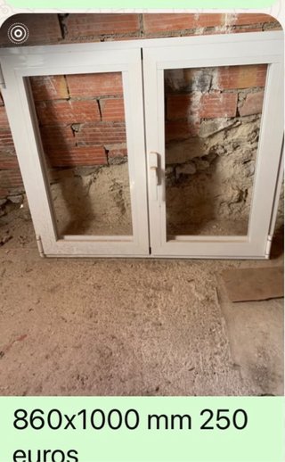 Conjunto ventanas y puertas de aluminio a estrenar