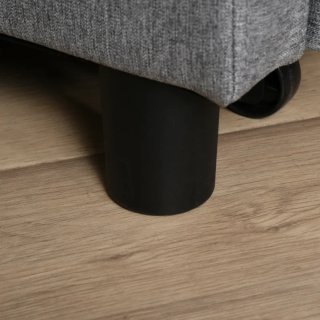 Sofá Cama 1 Plaza Tapizado Lino Gris
