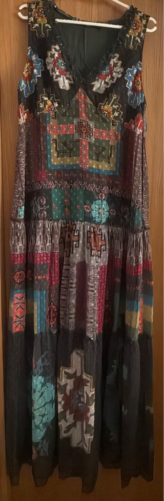 Vestido Largo Desigual Talla 40