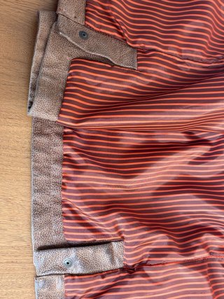 Chaquetón de piel marrón hombre