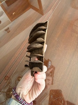 Antiguo Cepillo para Caballos de Hierro