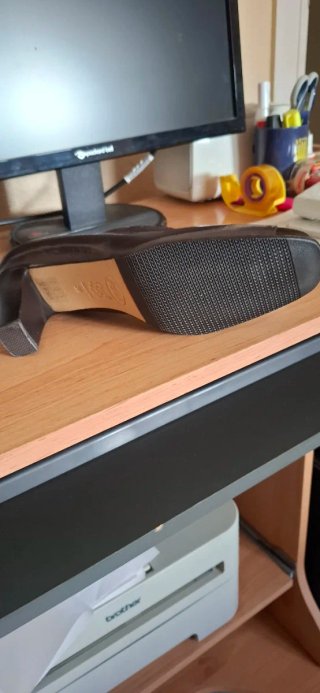 Zapatos de piel salón mujer marrones