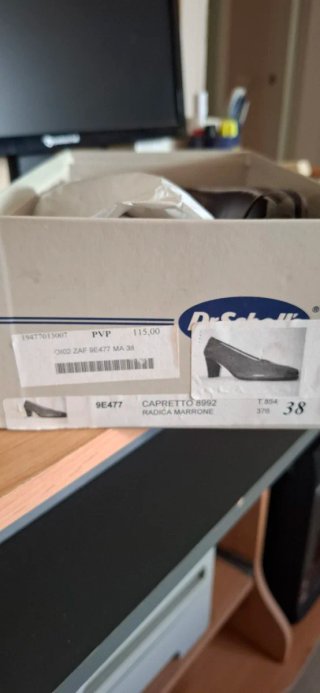 Zapatos de piel salón mujer marrones