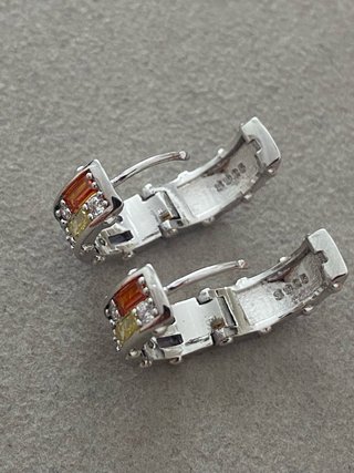 Aros Plata Multicolor