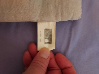 Cojín de silla de algodón a rayas