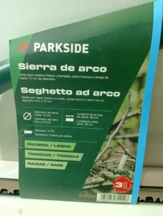 Lote 2 Sierras PARKSIDE: Arco y Retráctil