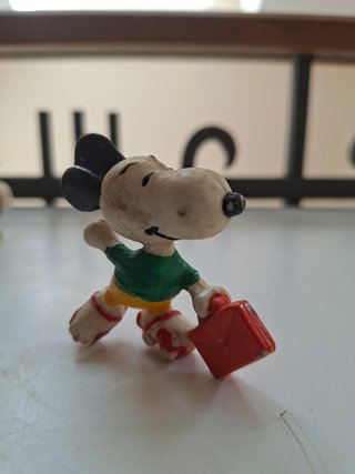 3 Figuras PVC Snoopy Años 80